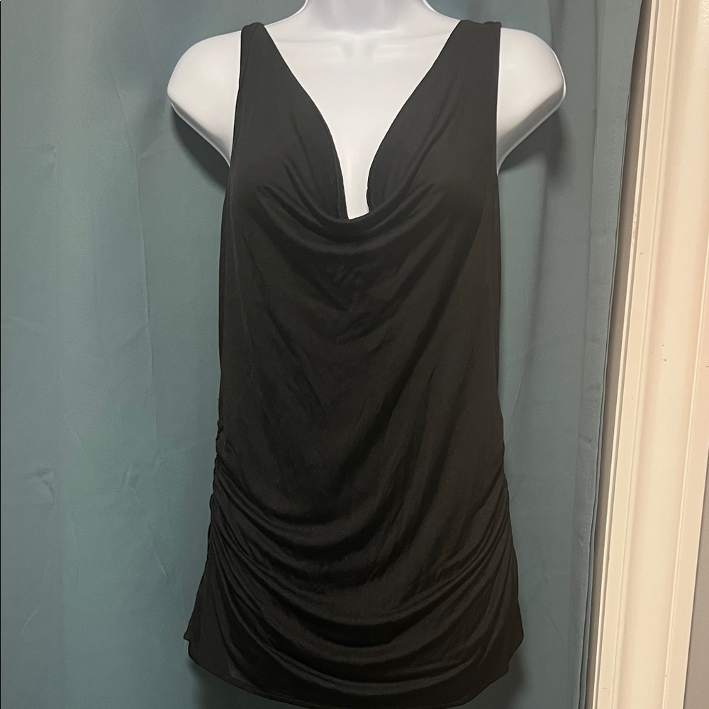 Elegant Black Sleeveless blouse